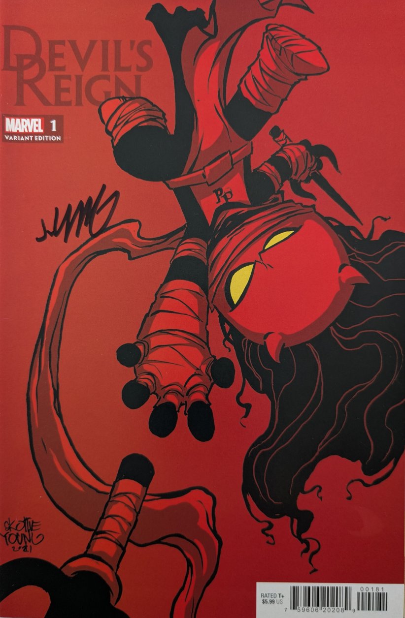 Devil's Reign #1 Variant Comic Book Cover Art by Skottie Young