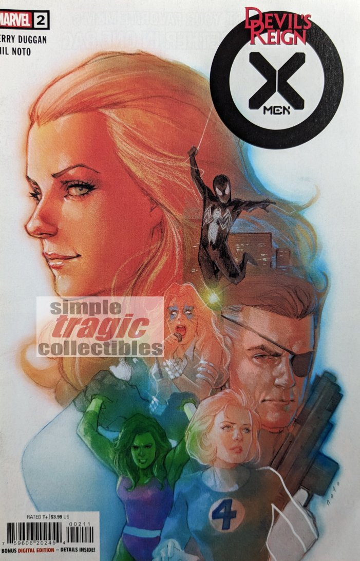 Devil's Reign: X-Men #2 Comic Book Cover Art by Phil Noto