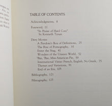 Load image into Gallery viewer, Dirty Movies: An Illustrated History Of The Stag Film (1976) Hardcover Contents Page
