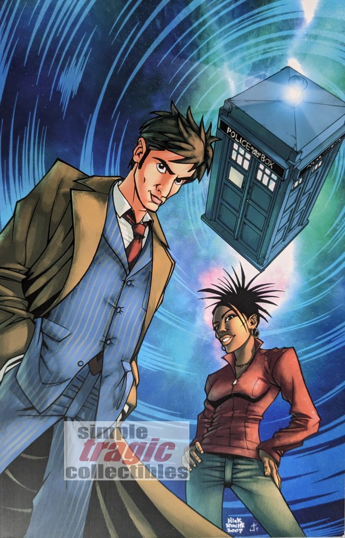 Doctor Who #1 Comic Book Cover Art by Nick Roche