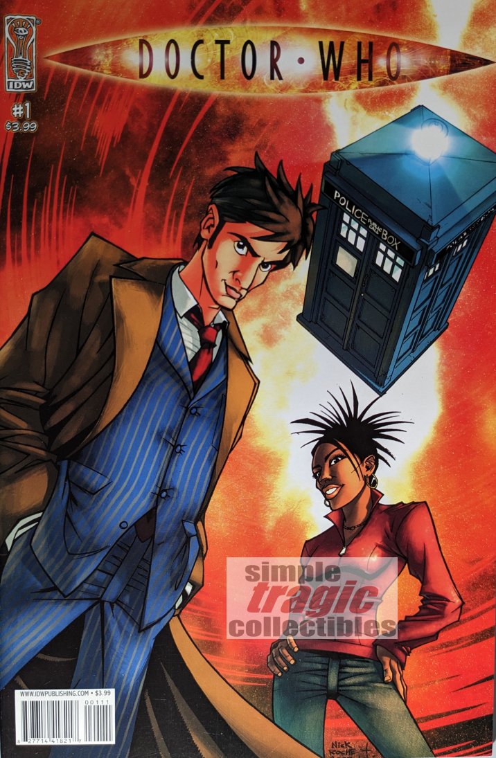 Doctor Who #1 Comic Book Cover Art by Nick Roche