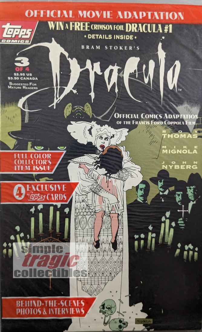 Dracula #3 Comic Book Cover Art by Mike Mignola