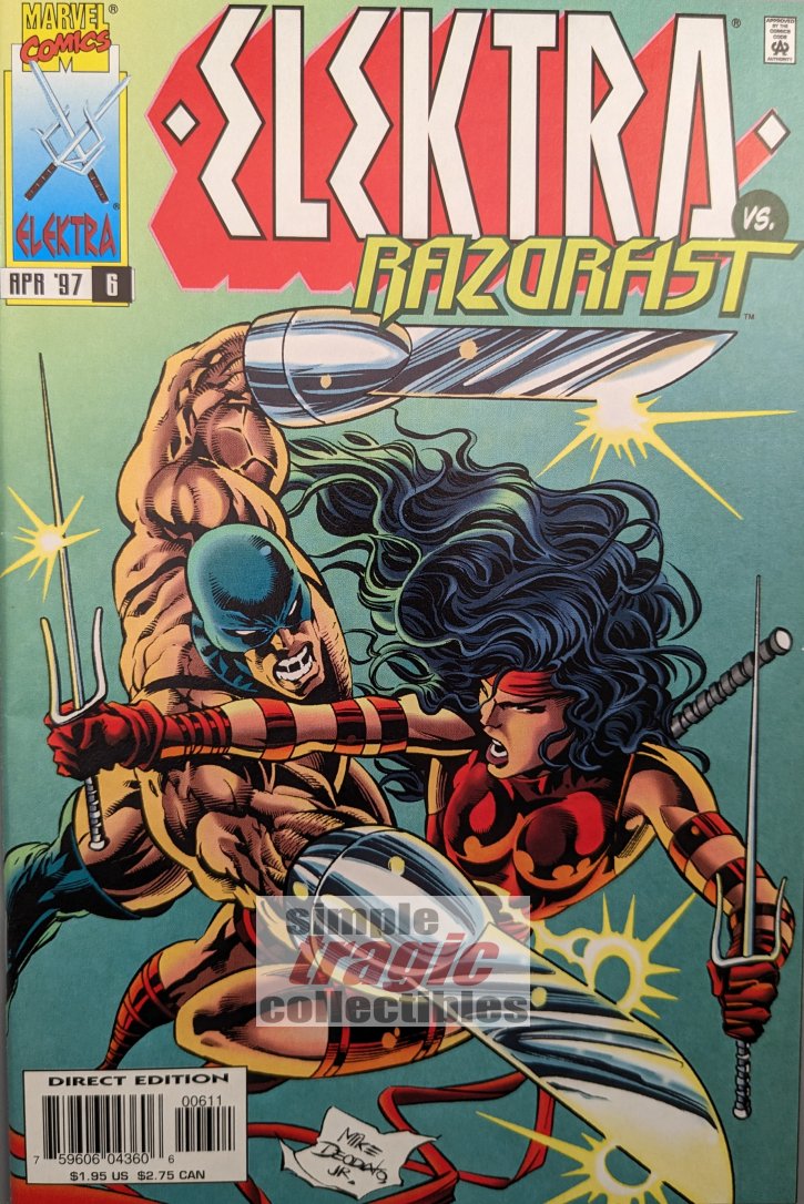 Elektra #6 Comic Book Cover Art by Mike Deodato Jr.