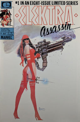 Elektra Assassin #1 Comic Book Cover Art by Bill Sienkiewicz