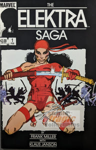 The Elektra Saga #1 Comic Book Cover Art by Frank Miller
