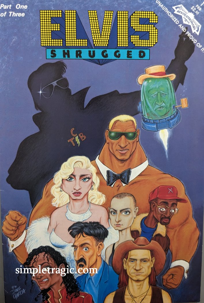 Elvis Shrugged #1 Comic Book Cover Art