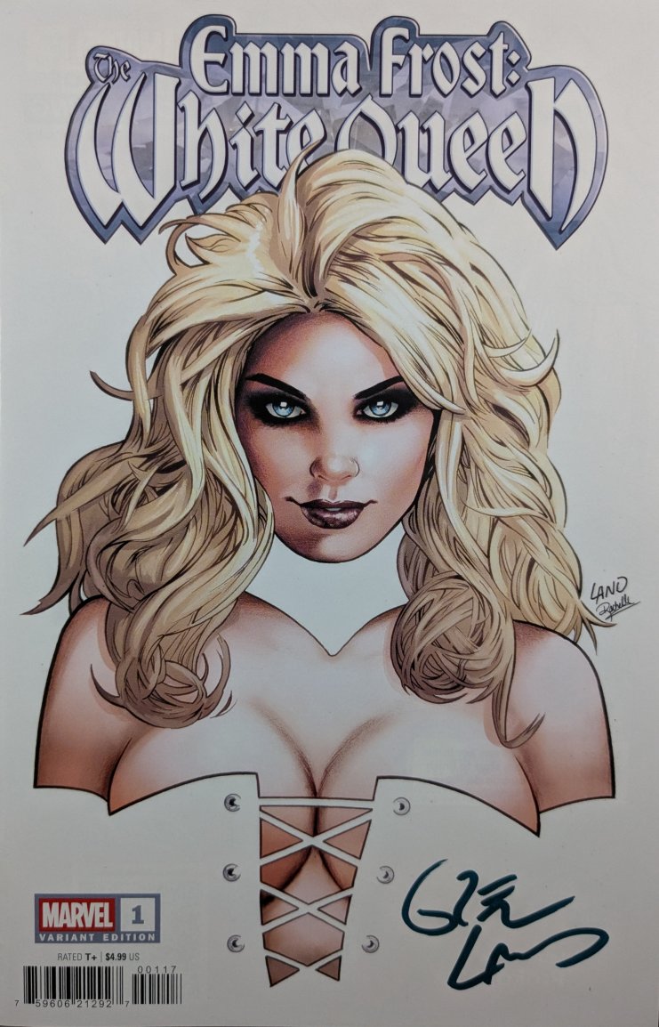 Emma Frost: The White Queen #1 Variant Comic Book Cover Art by Greg Land