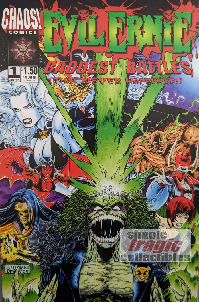 Evil Ernie: Baddest Battles #1 Comic Book Cover Art by Justiano