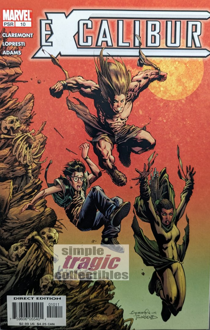 Excalibur #10 Comic Book Cover Art by Aaron Lopresti