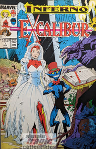 Excalibur #7 Comic Book Cover Art by Alan Davis