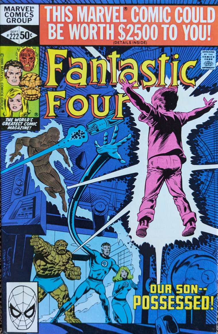 Fantastic Four #222 Comic Book Cover Art by Bill Sienkiewicz