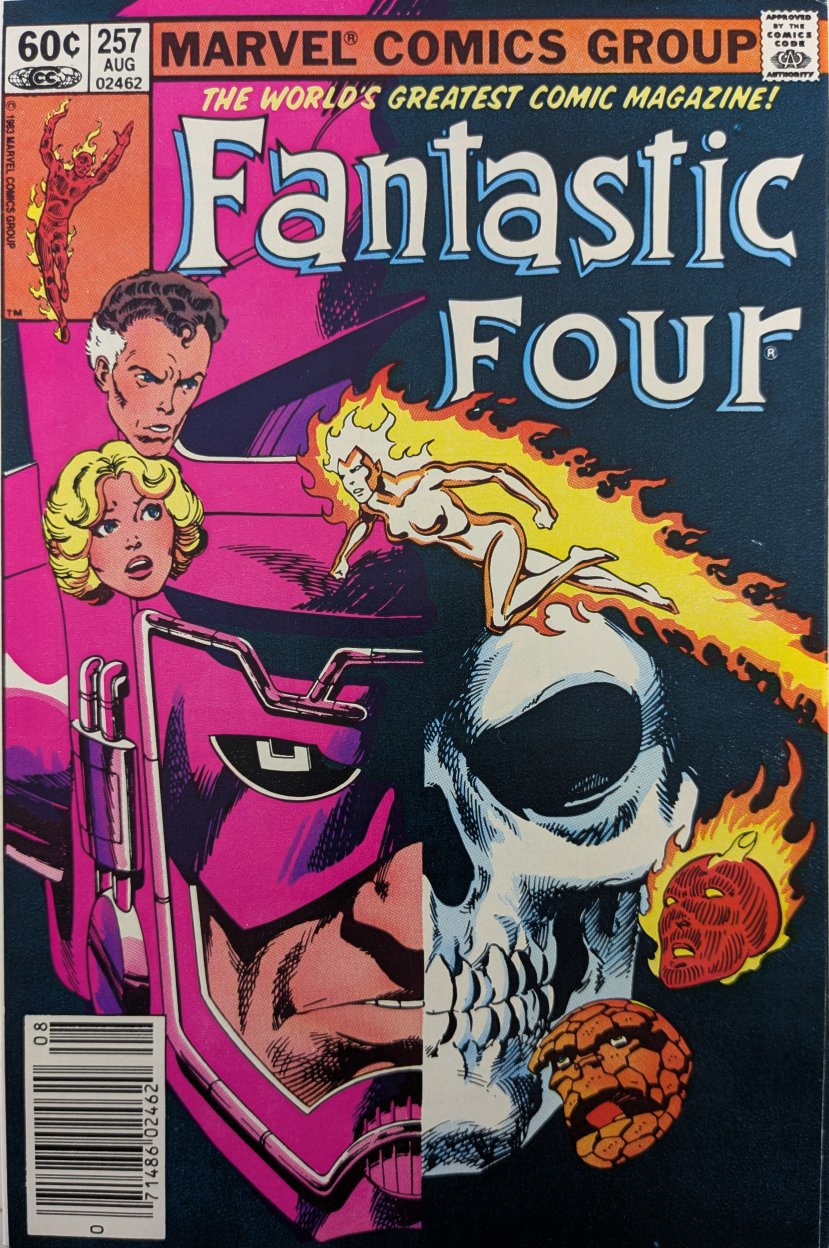 Fantastic Four #257 Comic Book Cover Art by John Byrne