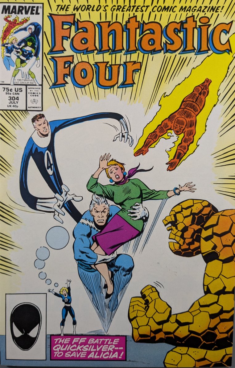 Fantastic Four #304 Comic Book Cover Art by John Buscema