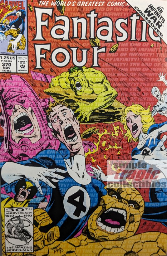 Fantastic Four #370 Comic Book Cover Art by Paul Ryan