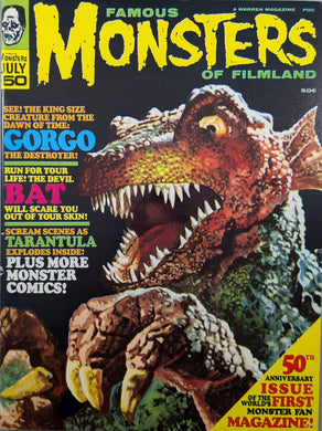 Famous Monsters Of Filmland #50 Magazine Cover Art by Basil Gorgos