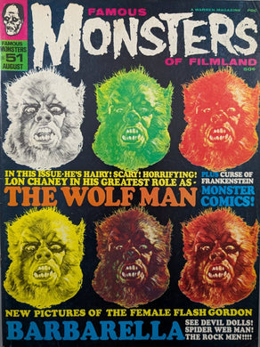 Famous Monsters Of Filmland #51 Magazine Cover Art by Basil Gorgos