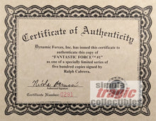 Load image into Gallery viewer, Fantastic Force #1 Comic Book COA
