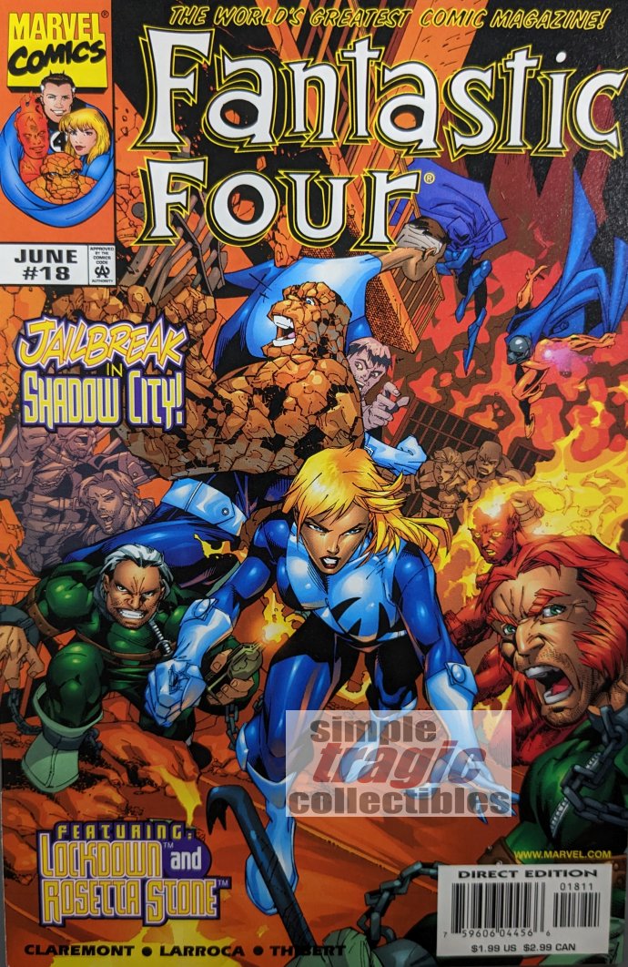 Fantastic Four #18 Comic Book Cover Art by Salvador Larroca