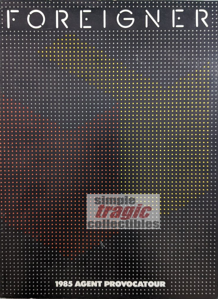 Foreigner: Agent Provocatour 1985 USA Tour Program