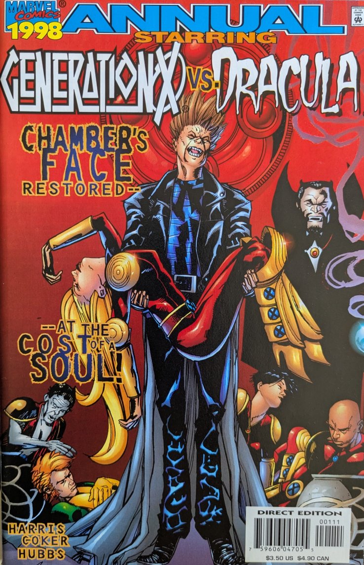 Generation X Annual #4 Comic Book Cover Art by Tomm Coker