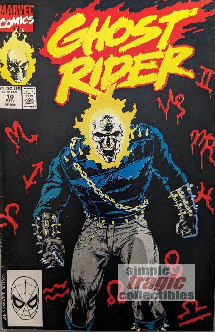Ghost Rider #10 Comic Book Cover Art by Javier Saltares