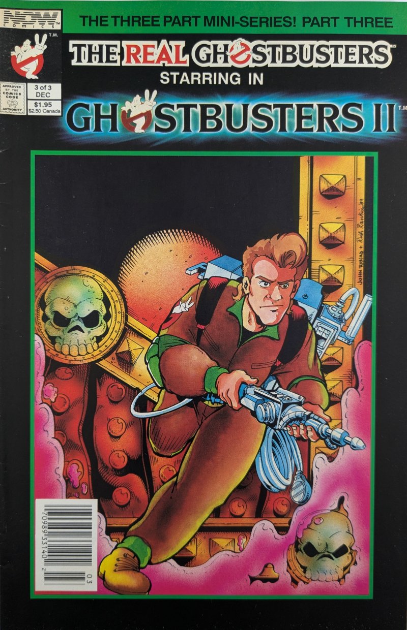 Ghostbusters II #3 Comic Book Cover Art by John Tobias