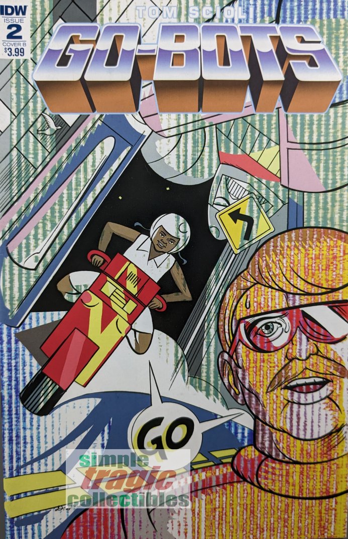 Go-Bots #2 Comic Book Cover Art by Dash Shaw