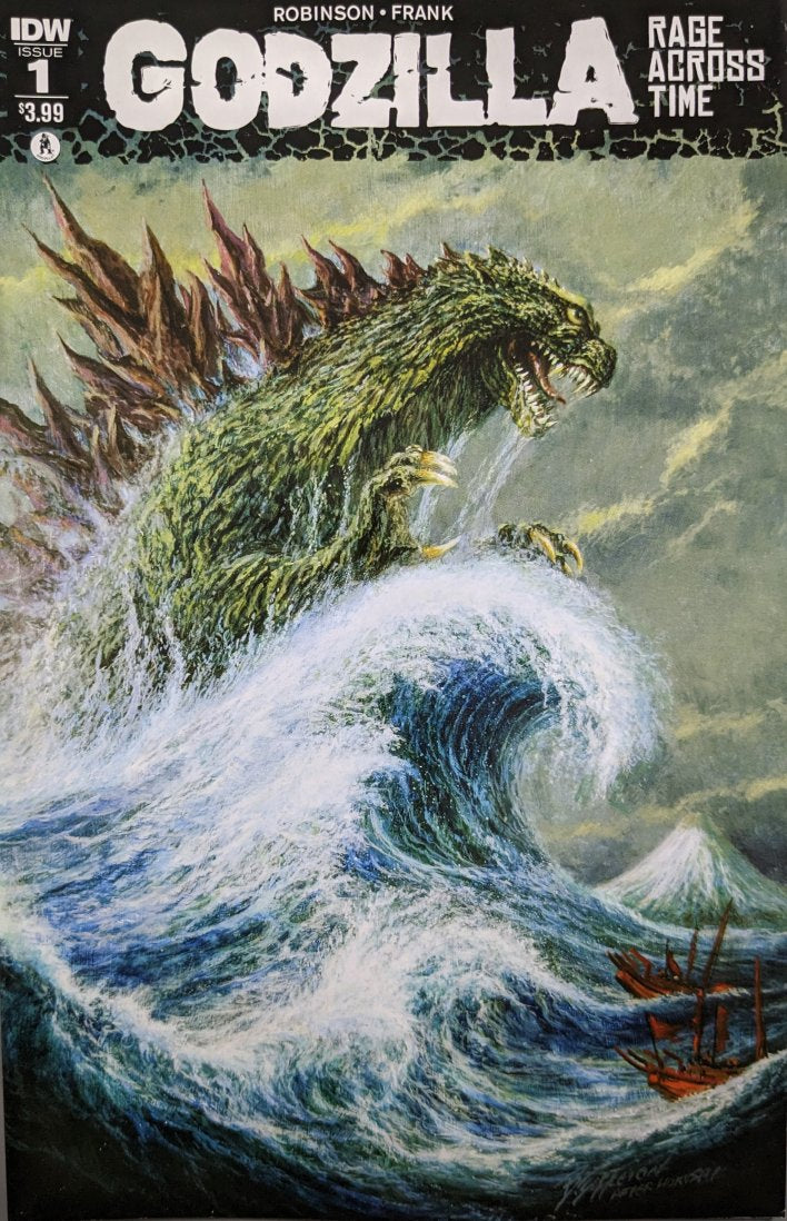 Godzilla: Rage Across Time #1 Comic Book Cover Art by Bob Eggleton