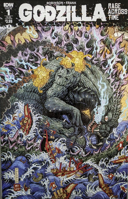 Godzilla: Rage Across Time #1 Sub Variant Comic Book Cover Art