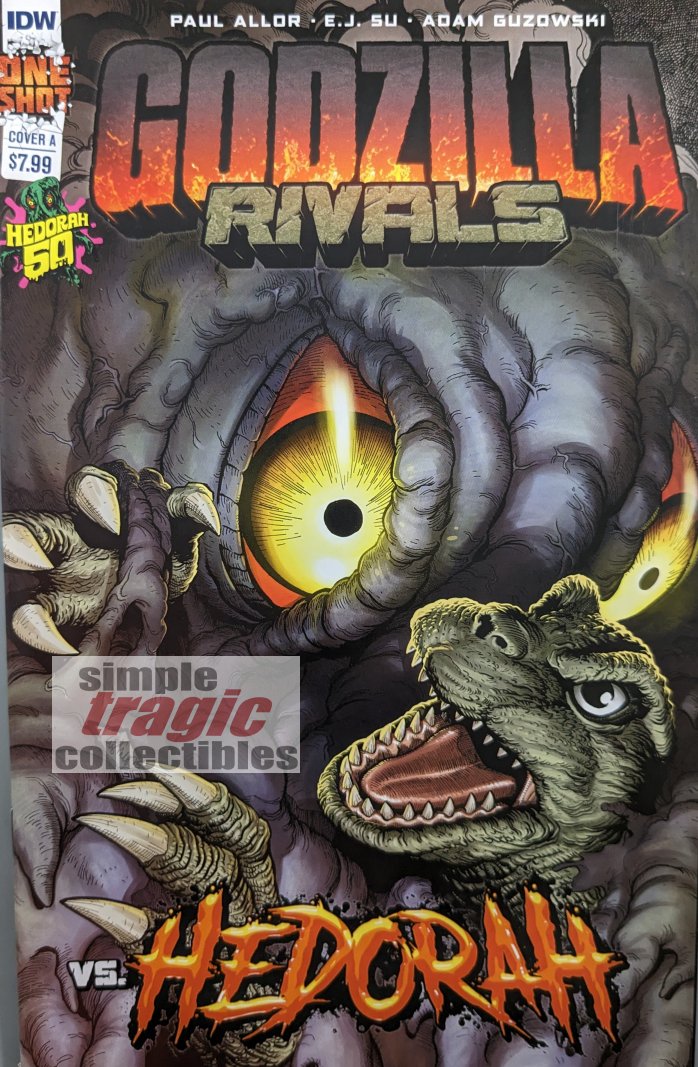 Godzilla Rivals Vs. Hedorah #1 Comic Book Cover Art by E.J. Su