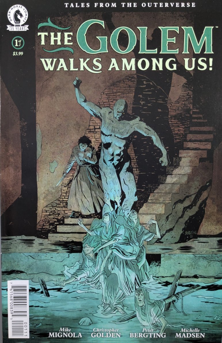 The Golem Walks Among Us #1 Comic Book Cover Art by Peter Bergting