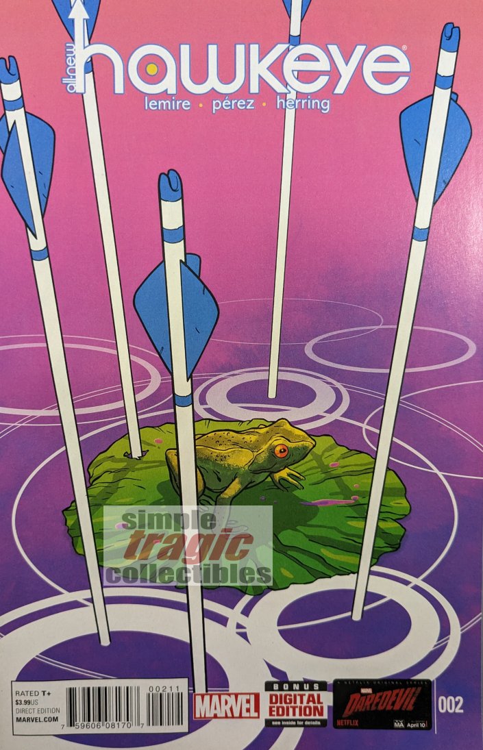 All-New Hawkeye #2 Comic Book Cover Art by Ramon Perez