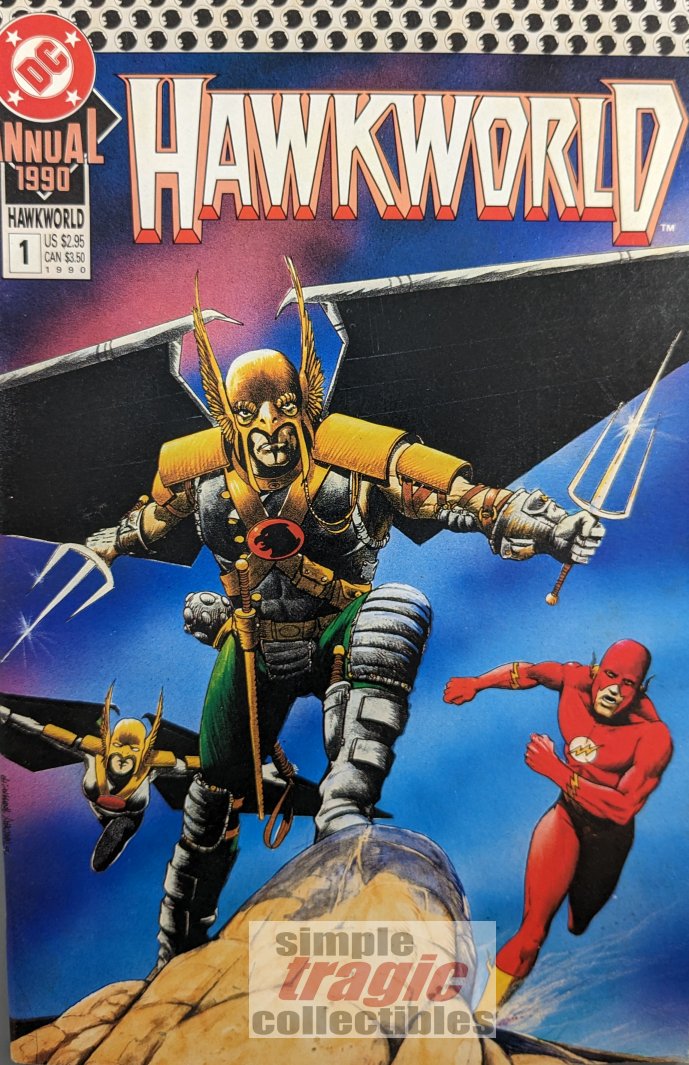 Hawkworld Annual #1 Comic Book Cover Art