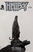 Load image into Gallery viewer, Hellboy: The Island #1 Comic Book Cover Art by Mike Mignola

