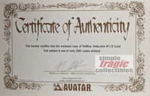 Load image into Gallery viewer, Hellina Seduction #1/2 Gold Foil Comic Book COA
