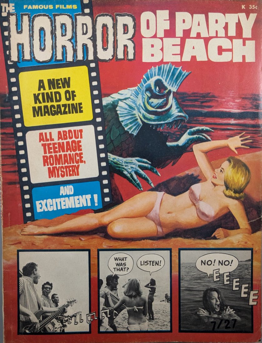 The Horror Of Party Beach Magazine Cover Art