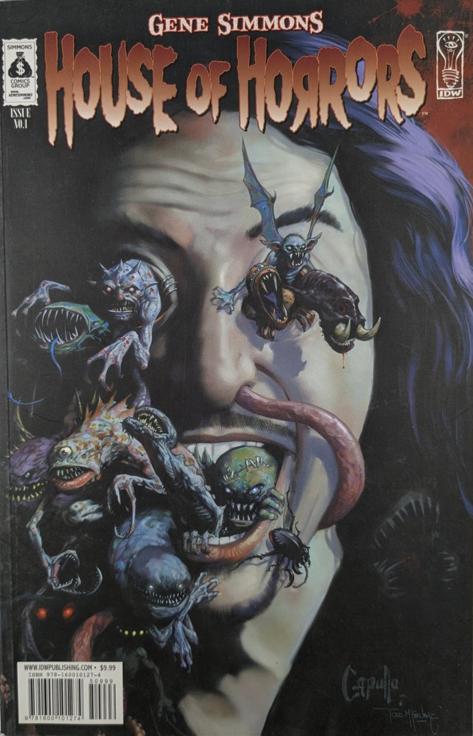 Gene Simmons House Of Horrors #1 Comic Book Cover Art by Greg Capullo