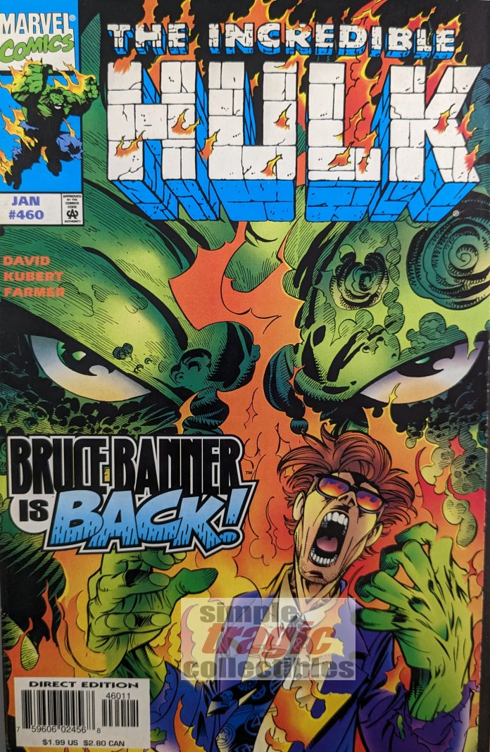 Incredible Hulk #460 Comic Book Cover Art