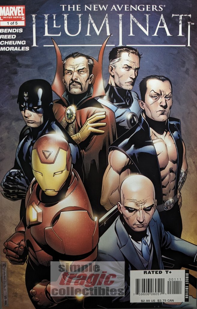 New Avengers Illuminati #1 Comic Book Cover Art