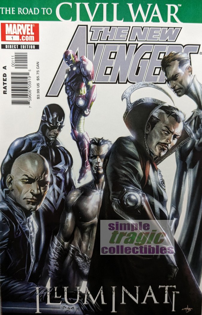 New Avengers: Illuminati #1 Comic Book Cover Art