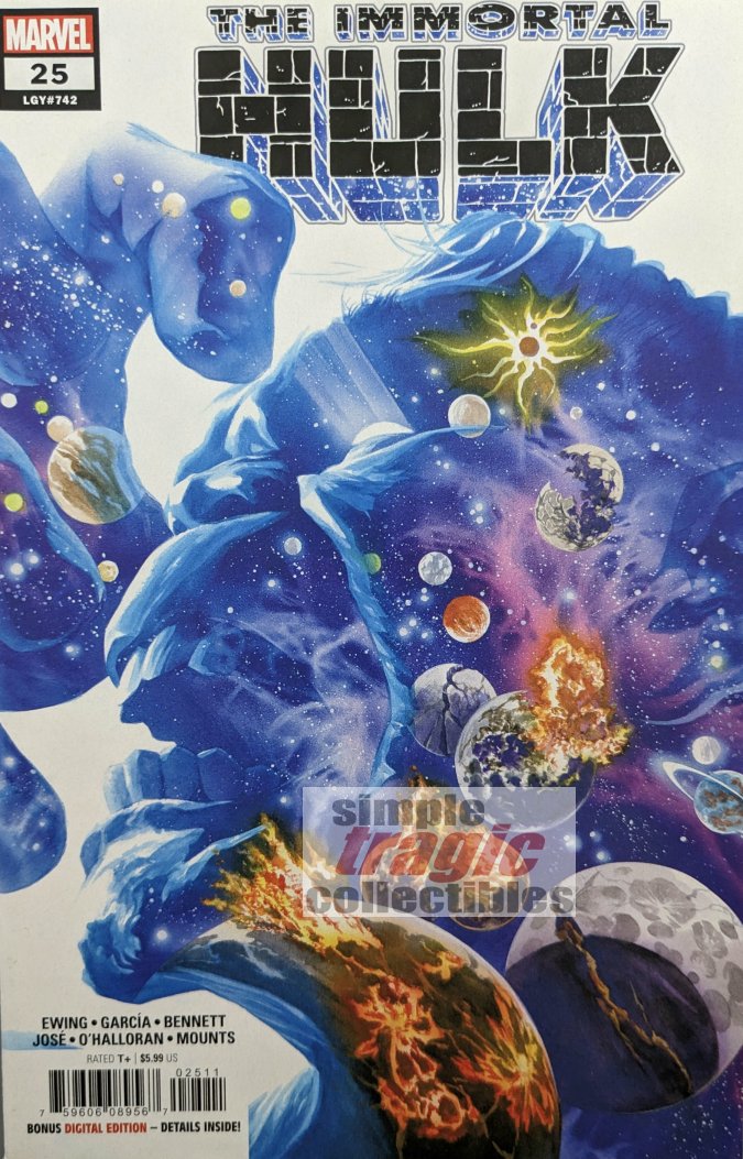 The Immortal Hulk #25 Comic Book Cover Art by Alex Ross