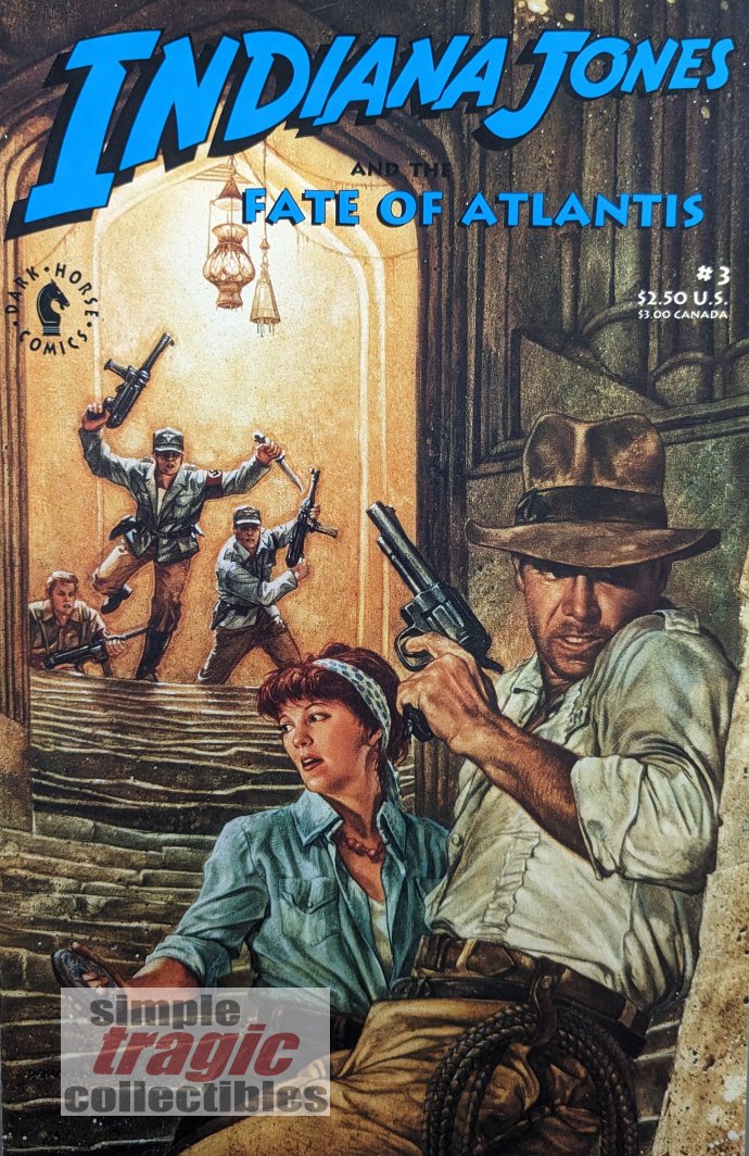 Indiana Jones And The Fate Of Atlantis #3 Comic Book Cover Art by Dave Dorman