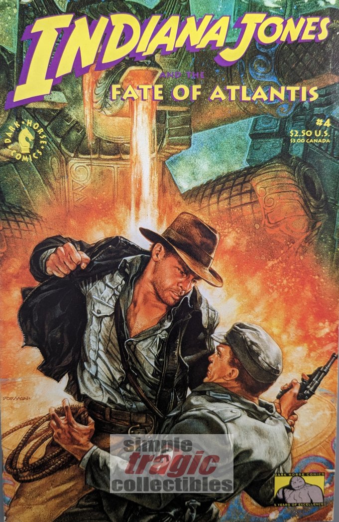 Indiana Jones And The Fate Of Atlantis #4 Comic Book Cover Art by Dave Dorman