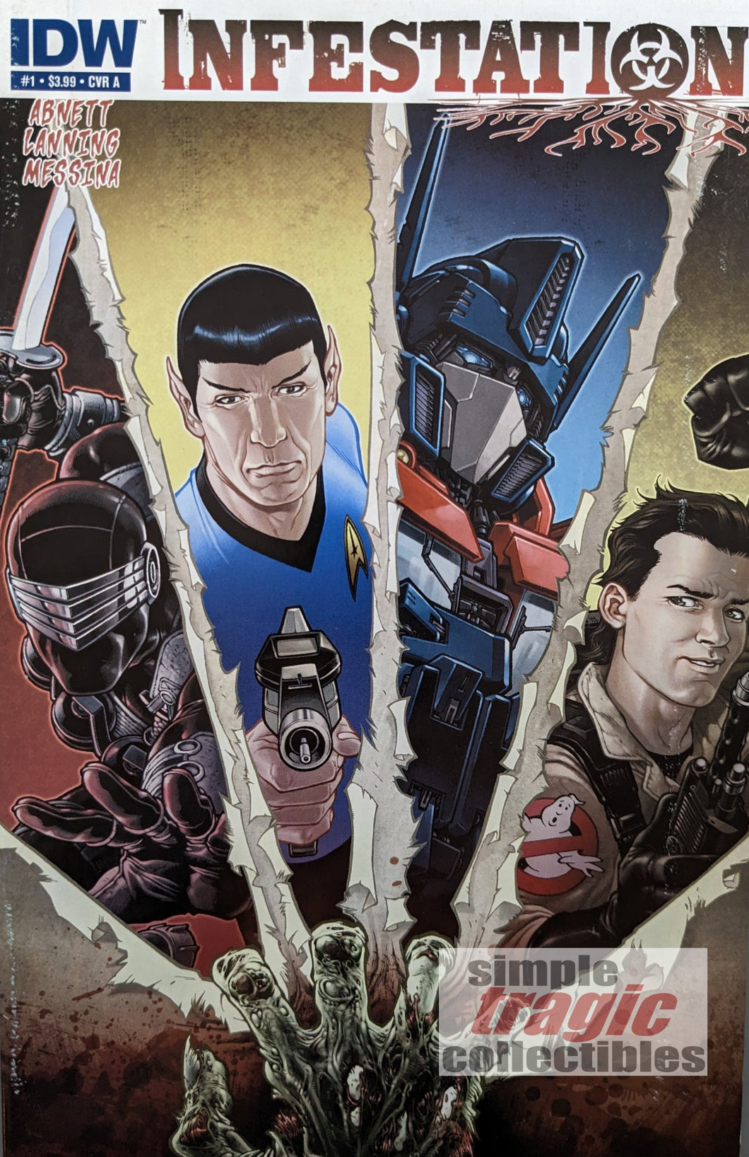 Infestation #1 Comic Book Cover Art by Gabriel Rodriguez