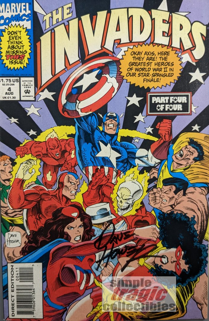 The Invaders (1993) #4 Comic Book Cover Art