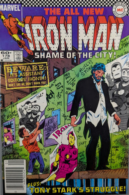 Iron Man #178 Comic Book Cover Art by Luke McDonnell