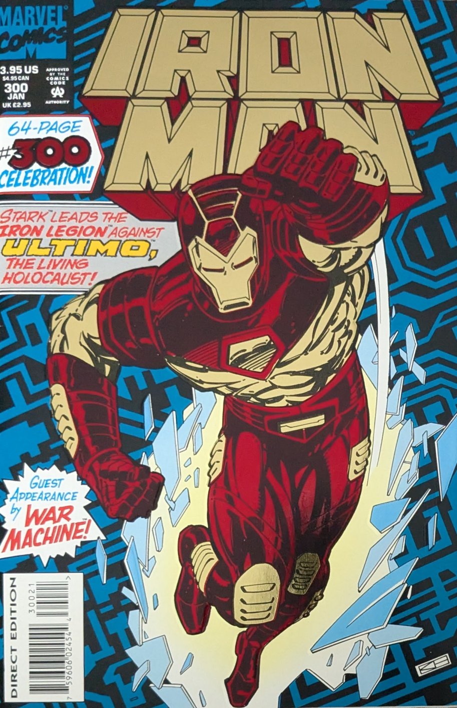 Iron Man #300 Comic Book Cover Art by Kevin Hopgood