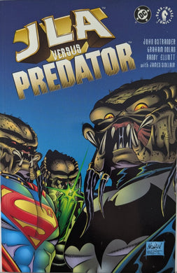 JLA Vs. Predator #1 Comic Book Cover Art by Graham Nolan