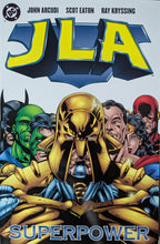 Load image into Gallery viewer, JLA Superpower Graphic Novel Cover Art by Scot Eaton
