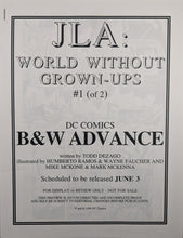 Load image into Gallery viewer, JLA World Without Grown-Ups #1 Preview Copy Cover Art

